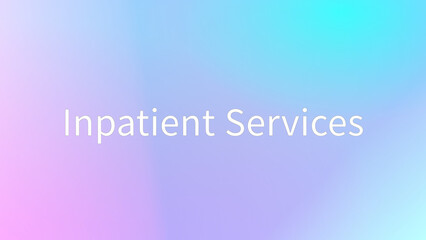 Inpatient Services のグラデーション背景イラスト