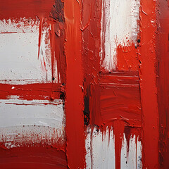 red paint on a wall