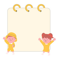 child with a frame