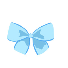 Blue Bow Ribbon