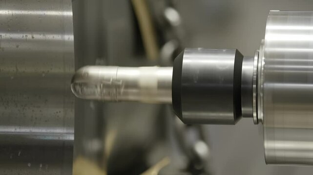 The Precision Machining Process is in full action, demonstrating high level efficiency and skill. Stock Clip