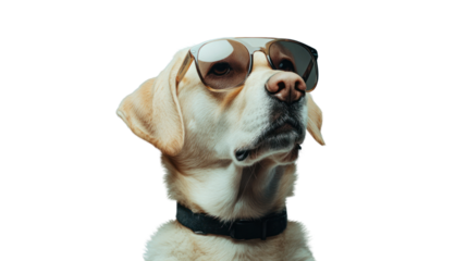 Dog featured in a minimalist background, emphasizing simplicity isolated on transparent and white background.PNG image