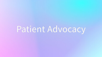 Patient Advocacy のグラデーション背景イラスト