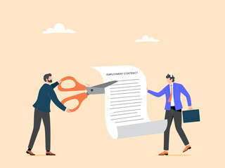 Layoffs and redundancies of companies experiencing financial difficulties