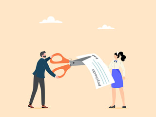 Salary reduction for employees due to the company's financial situation