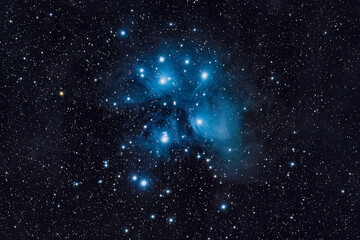 The Pleiades Star Cluster – A Stunning Deep-Sky Astrophotography, M45
