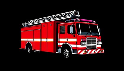 Fire Truck Illustration