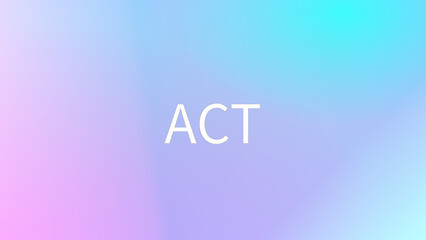 ACT のグラデーション背景イラスト