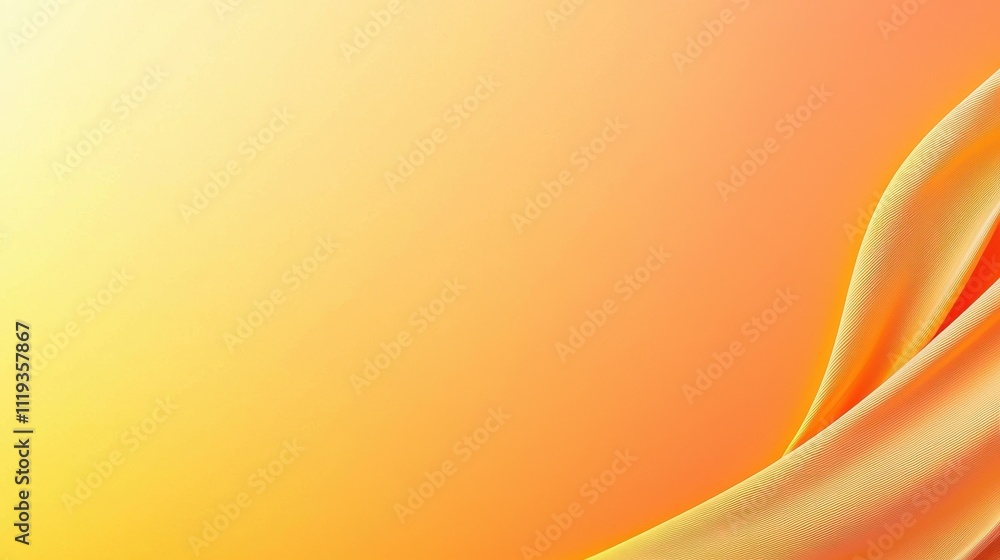 Poster a smooth gradient of orange and yellow fabric, creating a warm and inviting atmosphere.