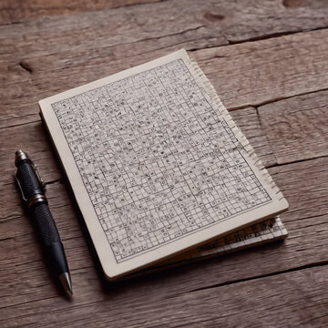 Quadrate - Aufw&auml;ndige Kunst mit Quadratmuster f&uuml;r Notizen