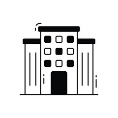 Office building vector icon