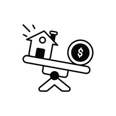 Home Trading vector icon