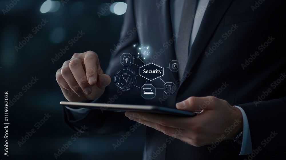 Aufkleber enhancing digital security through advanced technology a professional involvement in cybersecurity s