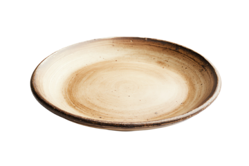 A beautiful, handcrafted ceramic plate showcasing natural earthy tones, perfect for serving delicious meals or as a decorative piece in your kitchen.