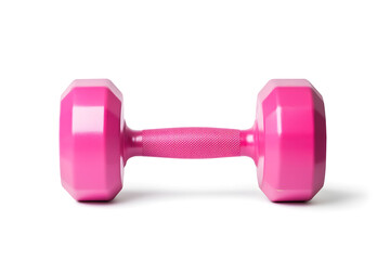 Colorful Fitness Dumbbell Weights Isolated On White Background