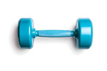 Obraz premium Colorful Fitness Dumbbell Weights Isolated On White Background