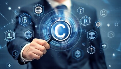 hand pushing a button