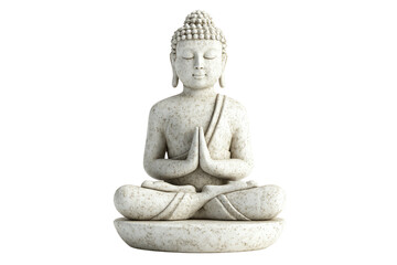 A serene statue of Buddha, symbolizing peace and mindfulness, showcasing intricate details and a tranquil pose, perfect for relaxation themes.