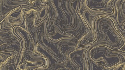 Stunning Gold Line Abstract Design for Modern Wallpaper