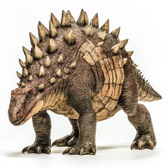 Obraz premium Alocodon dinosaur, triassic period, mesozoic era, cretaceous period, jurassic period, isolated on white background