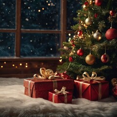 Christmas tree in the city