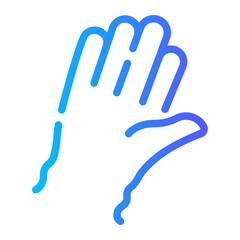 gloves Line Gradient Icon