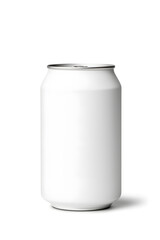 Obraz premium 3d Aluminum white can mock up isolated on white background