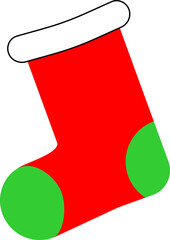 christmas socks illustration