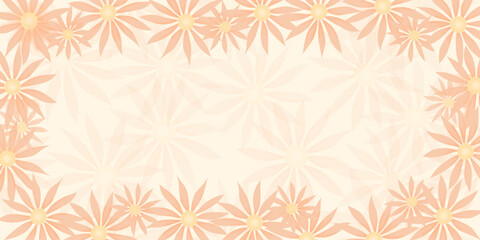 3D flowers design elements. Exotic flowers and plants seamless pattern. Abstract contemporary modern trendy vector illustration.