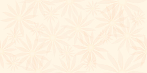 drawing of seamless floral pattern in 3d style