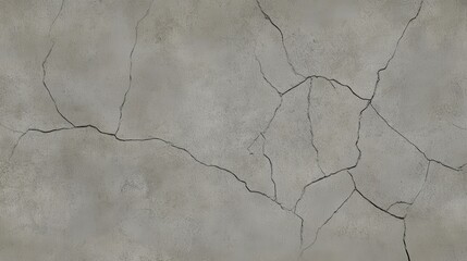 Obraz premium Elegant Cracked Concrete Wall Texture: A Stunning Gray Concrete Surface