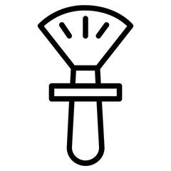 Brush Cosmetic Fan