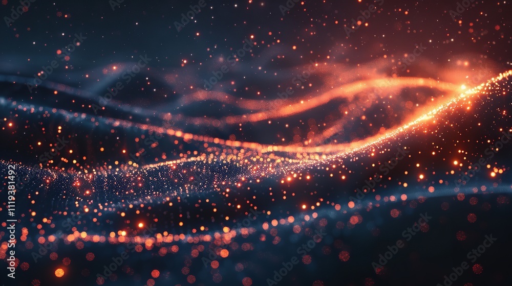 Poster data connection speed lines generative ai technology abstract background.