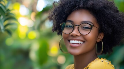 The Smiling Woman in Nature