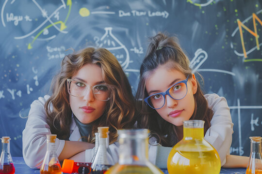 Women in science concept