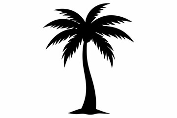 Palm Tree Silhouette Vector Design