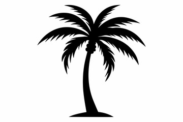 Palm Tree Silhouette Vector Design