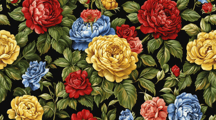 roses on a striking black background a floral masterpiece