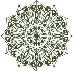 Beautiful flower art and mandala vector design