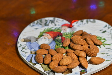 New Year backgrounds. Christmas ornaments and decorations. New Year symbols. Santa Claus. Snowman. Winter fairy tale backgrounds. Elegant holiday tree.