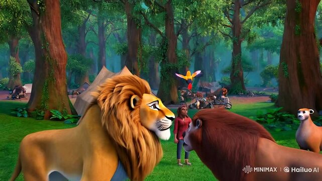 **The Brave Hoopoe**

Once upon a time, in a lush green forest filled with tall trees and colorful flowers, there lived a little hoopoe bird named "Haytham." Haytham lived peacefully with a flock of b