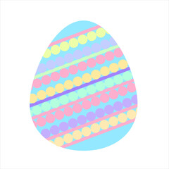 Hand drawn easter eggs with decoration. Doodle vector
