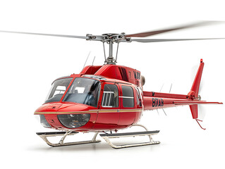 helicopter in action