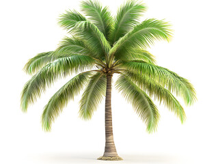 palm tree isolated on white background