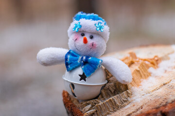 New Year's Holidays. New Year backgrounds. Christmas ornaments and decorations. New Year symbols. Santa Claus. Snowman. Winter fairy tale backgrounds.