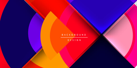 Techno circles and semi circles. Vector Illustration For Wallpaper, Banner, Background, Card, Book Illustration, landing page