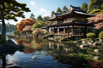 A serene Zen garden in Japan