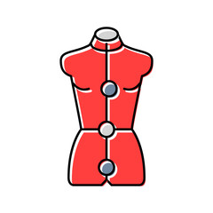 dress form dressmaking fashion color icon vector. dress form dressmaking fashion sign. isolated symbol illustration