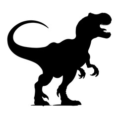 Allosaurus Silhouette Vector for Science and Nature Themed Illustrations.