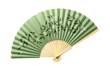 flowers fan design isolated on white